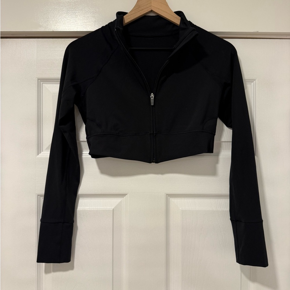 Fabletics Cropped Zip-Up Jacket - image 2
